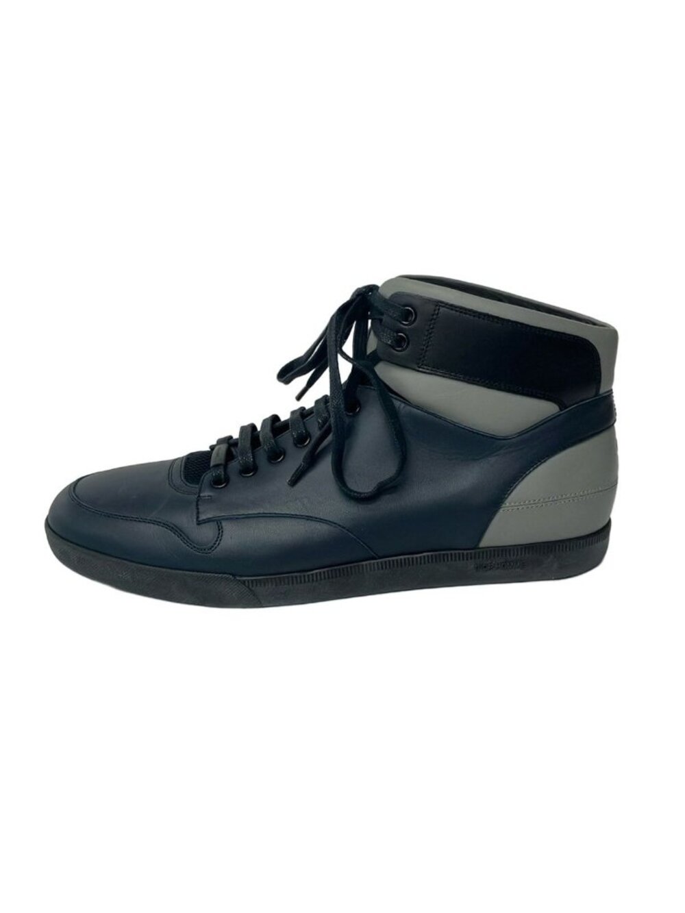 Dior Homme Sneakers Navy Gray Black High Cut Leather